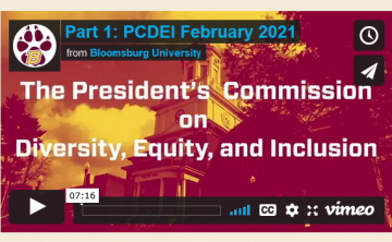 President’s Commission on Diversity, Equity and Inclusion-Part 1